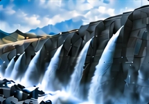 Hydroelectric dam and water infrastructure